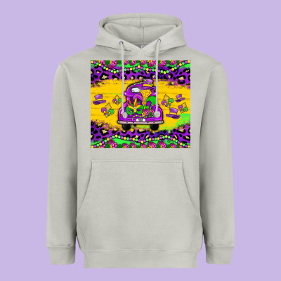 Mardi Gras Truck Tumbler Heavyweight Hoodie Designed By Jahusdesignshop