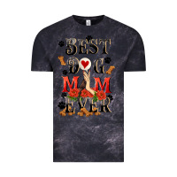 Cloud Black Best dog mom ever Mother's Day Vintage Tee - FaDigitalArtStudio