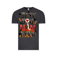 Vintage Black Best dog mom ever Mother's Day Vintage Tee - FaDigitalArtStudio
