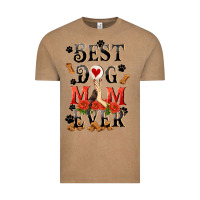 Vintage Coffee Best dog mom ever Mother's Day Vintage Tee - FaDigitalArtStudio