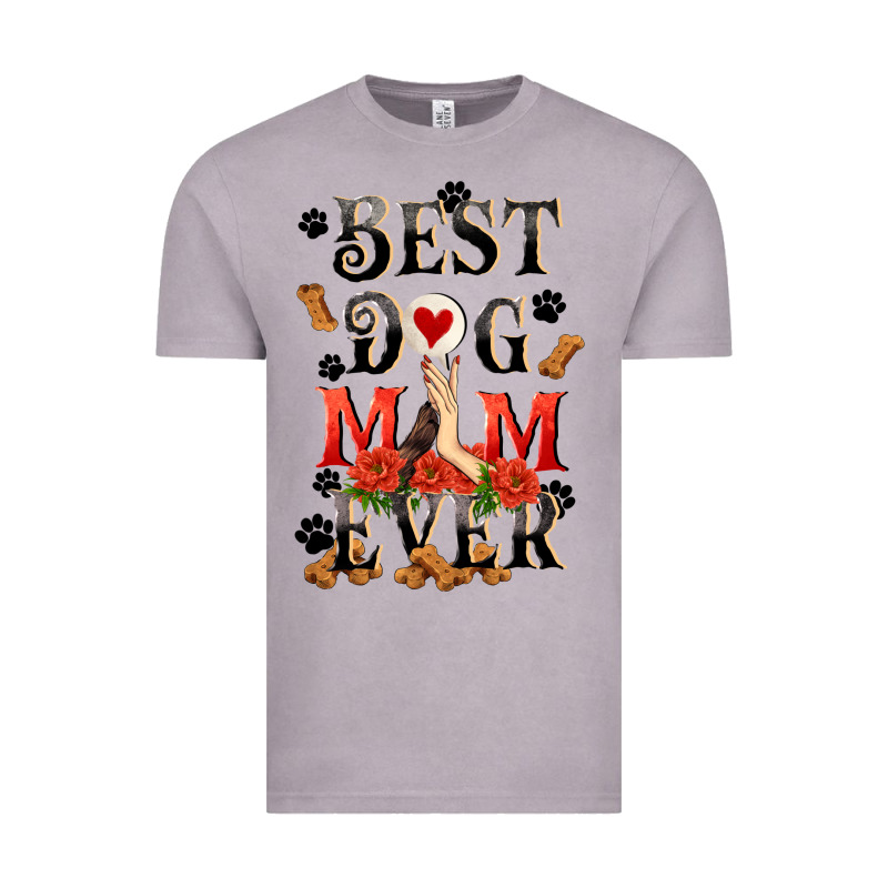 Best Dog Mom Ever Mother's Day Vintage Tee by FaDigitalArtStudio | Teevron