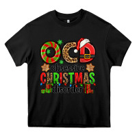 Black ocd obsessive christmas disorder Heavy Core Tee - Jasminsmagicworld