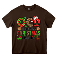 Chocolate Brown ocd obsessive christmas disorder Heavy Core Tee - Jasminsmagicworld