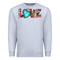 Heather Grey gemstone love Premium Sweatshirt - JahusDesignShop
