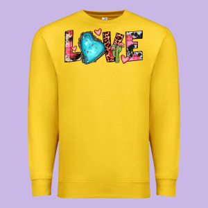 Gemstone Love Premium Sweatshirt Designed By Jahusdesignshop