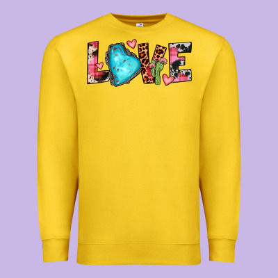 Gemstone Love Premium Sweatshirt Designed By Jahusdesignshop