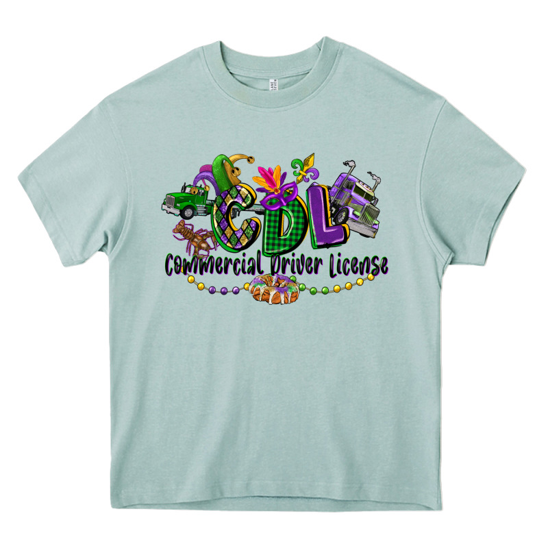 Cdl Mardi Gras Heavy Core Tee by CowGirlArtShop | Teevron