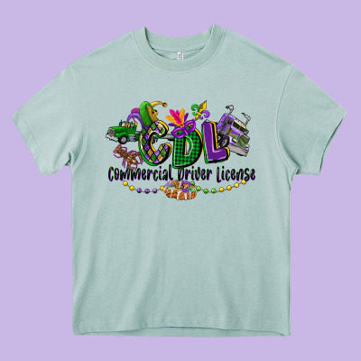 Cdl Mardi Gras Heavy Core Tee Designed By Cowgirlartshop