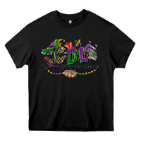 Black cdl mardi gras Heavy Core Tee - CowGirlArtShop