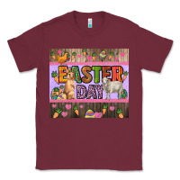 Burgundy Easter day farm animals tumbler Classic Tee - HowdyJamesFarm