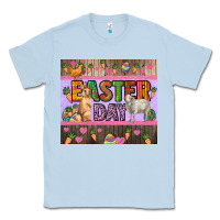 Dusty Blue Easter day farm animals tumbler Classic Tee - HowdyJamesFarm