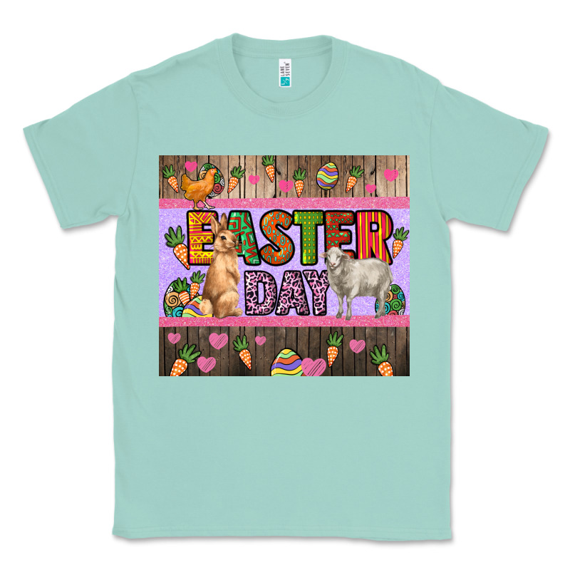 Easter Day Farm Animals Tumbler Classic Tee by HowdyJamesFarm | Teevron