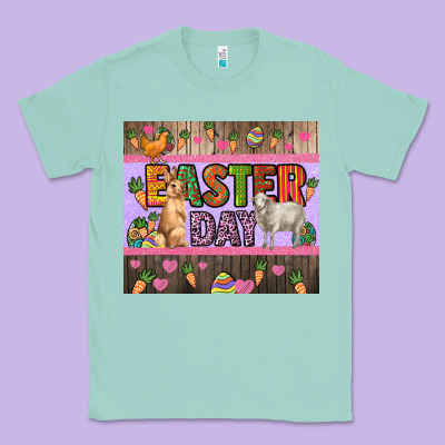 Easter Day Farm Animals Tumbler Classic Tee Designed By Howdyjamesfarm