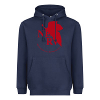 Navy nerv  evangelion Heavyweight Hoodie - artisFamous