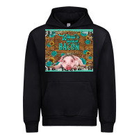 Black whats shakin bacon baby pig Urban Hoodie - RanaPortraitStore