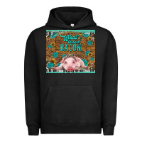 Pigment Black whats shakin bacon baby pig Urban Hoodie - RanaPortraitStore