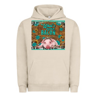 Pigment French Oak whats shakin bacon baby pig Urban Hoodie - RanaPortraitStore