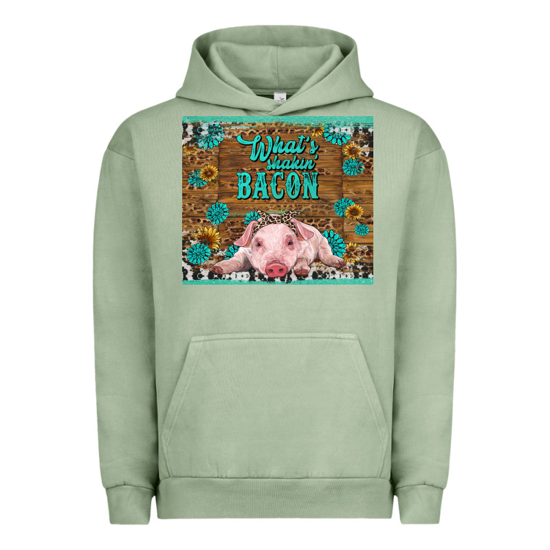 Whats Shakin Bacon Baby Pig Urban Hoodie by RanaPortraitStore | Teevron