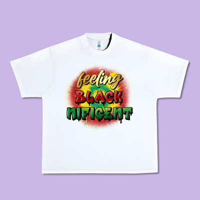 Feeling Blacknificent Urban Heavy Tee Designed By Fadigitalartstudio