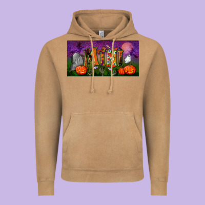 Halloween Mini License Plate Vintage Hoodie Designed By Bundleandbundleshop