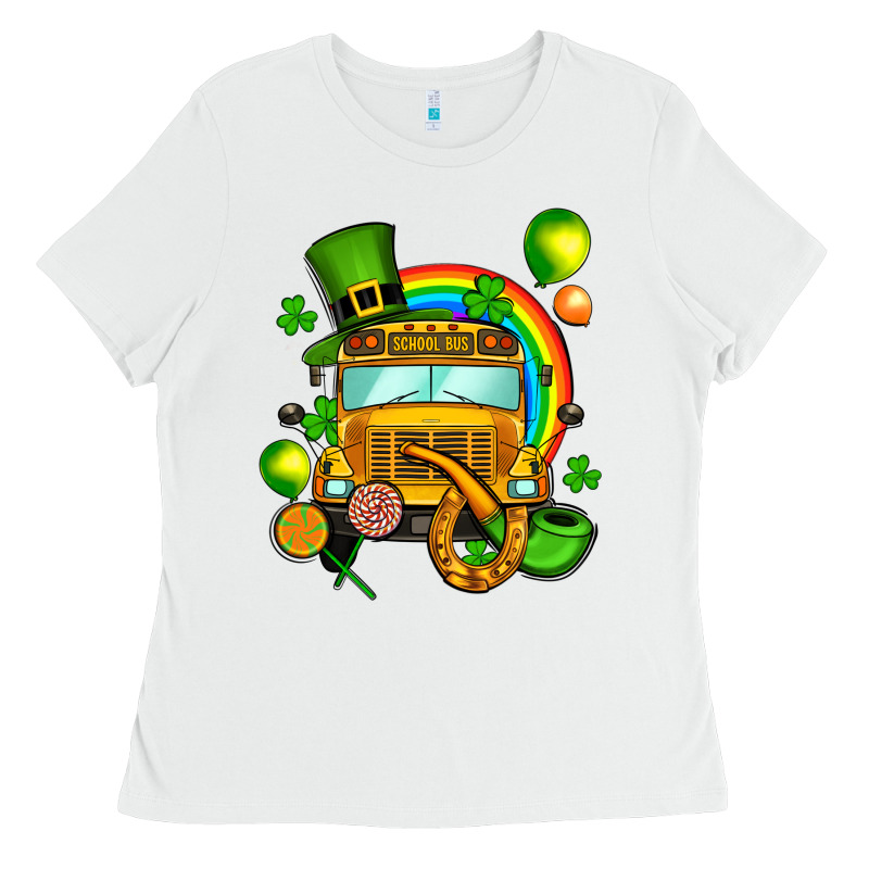 St. Patrick's School Bus Ladies Tee by OliviaCreatesArt | Teevron