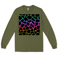 Army Green giraffe glitter seamless pattern Long Sleeve Tee - BundleAndBundleShop