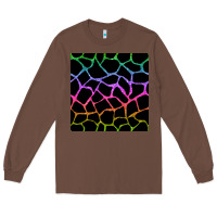Chestnut giraffe glitter seamless pattern Long Sleeve Tee - BundleAndBundleShop
