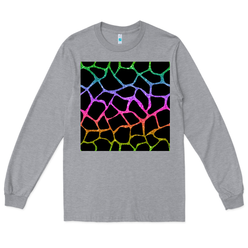 Giraffe Glitter Seamless Pattern Long Sleeve Tee by BundleAndBundleShop | Teevron