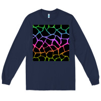 Navy giraffe glitter seamless pattern Long Sleeve Tee - BundleAndBundleShop