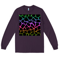 Plum giraffe glitter seamless pattern Long Sleeve Tee - BundleAndBundleShop