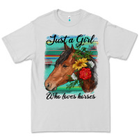 Dove Grey just a girl who loves horseshoe Premium Tee - RanaPortraitStore