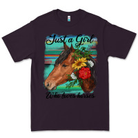 Plum just a girl who loves horseshoe Premium Tee - RanaPortraitStore