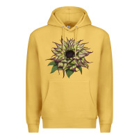 Antique Gold sun   fill purple sunflower Premium Hoodie - LillyAllenDesigns