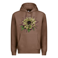 Chestnut sun   fill purple sunflower Premium Hoodie - LillyAllenDesigns