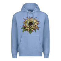 Colony Blue sun   fill purple sunflower Premium Hoodie - LillyAllenDesigns
