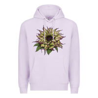 Lilac sun   fill purple sunflower Premium Hoodie - LillyAllenDesigns