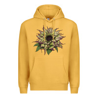 Mustard sun   fill purple sunflower Premium Hoodie - LillyAllenDesigns