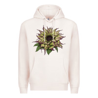 Pale Pink sun   fill purple sunflower Premium Hoodie - LillyAllenDesigns