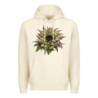 Sandshell sun   fill purple sunflower Premium Hoodie - LillyAllenDesigns