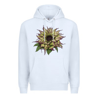 White sun   fill purple sunflower Premium Hoodie - LillyAllenDesigns