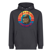 Smoke Retro Sunset Just A Girl Who Loves Bigfoot Heavyweight Hoodie - artisFamous