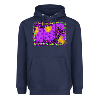 Navy mardi gras background Heavyweight Hoodie - JahusDesignShop