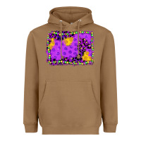 Toasted Coconut mardi gras background Heavyweight Hoodie - JahusDesignShop