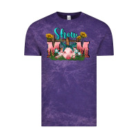 Cloud Purple Show mom pig Mother's Day Vintage Tee - FaDigitalArtStudio