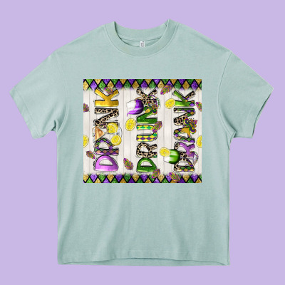 Drink Drunk Drank Tumbler 3 Heavy Core Tee Designed By Cowgirlartshop