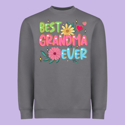 Best Grandma Ever Heavyweight Sweatshirt Designed By Jahusdesignshop