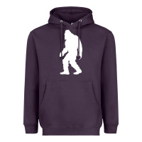 Plum bigfoot walking silhouette Heavyweight Hoodie - artisFamous