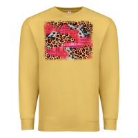 Antique Gold valentine's day cowhide leopard background Premium Sweatshirt - JahusDesignShop