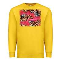 Lemon valentine's day cowhide leopard background Premium Sweatshirt - JahusDesignShop