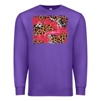 Purple valentine's day cowhide leopard background Premium Sweatshirt - JahusDesignShop